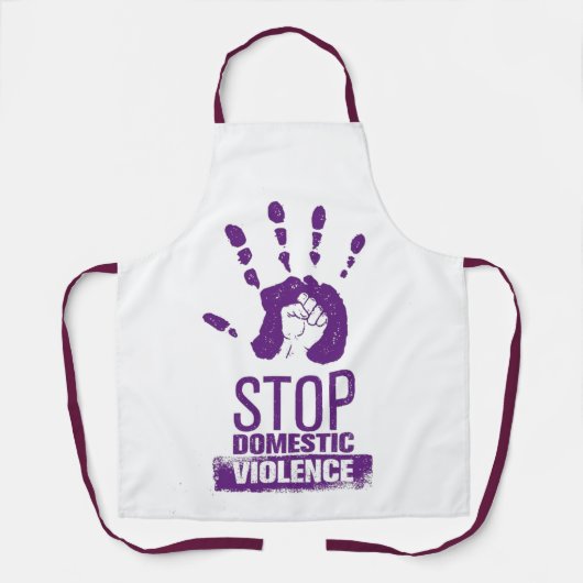 Bewustmaking van huiselijk geweld schort (Voorkant)