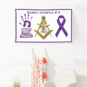 Bewustmaking van huiselijk geweld spandoek (Insitu)