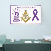 Bewustmaking van huiselijk geweld spandoek (Beurs)