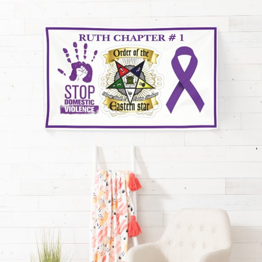 Bewustmaking van huiselijk geweld spandoek (Insitu)