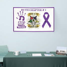 Bewustmaking van huiselijk geweld spandoek