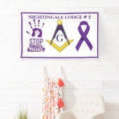 Bewustmaking van huiselijk geweld spandoek (Insitu)