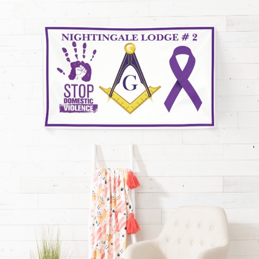 Bewustmaking van huiselijk geweld spandoek (Insitu)