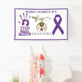 Bewustmaking van huiselijk geweld spandoek (Insitu)