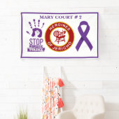 Bewustmaking van huiselijk geweld spandoek (Insitu)