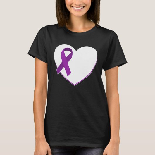 Bewustmaking van huiselijk geweld Survivor Heart T-shirt (Voorkant)