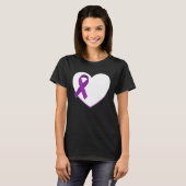 Bewustmaking van huiselijk geweld Survivor Heart T-shirt (Voorkant volledig)