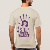 Bewustmaking van huiselijk geweld t-shirt (Achterkant)