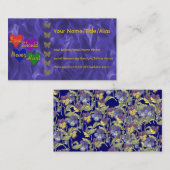 Bewustmaking van huiselijk geweld visitekaartje (Voorkant / Achterkant)