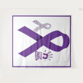 Bewustmaking van huiselijk geweld wandkleed (Voorkant (horizontaal))