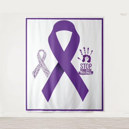Bewustmaking van huiselijk geweld wandkleed (Voorkant)