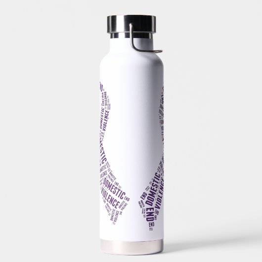 Bewustmaking van huiselijk geweld waterfles (Links)