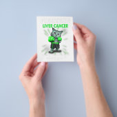 Bewustmaking van katten-leverkanker flyer (Hand)