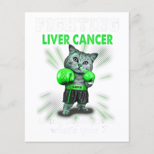 Bewustmaking van katten-leverkanker flyer (Voorkant)
