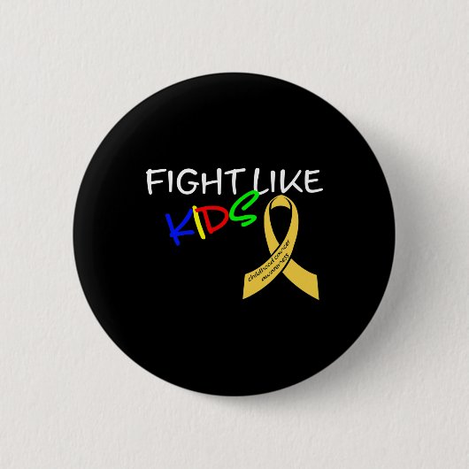Bewustmaking van Kinder kinderkanker maand G Ronde Button 5,7 Cm (Voorkant)