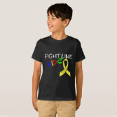 Bewustmaking van Kinder kinderkanker maand G T-shirt (Voorkant volledig)