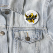 Bewustmaking van kinderkanker 16 ronde button 5,7 cm (In situ)