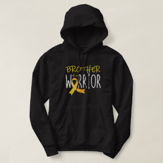 Bewustmaking van kinderkanker Broeder van een krij Hoodie