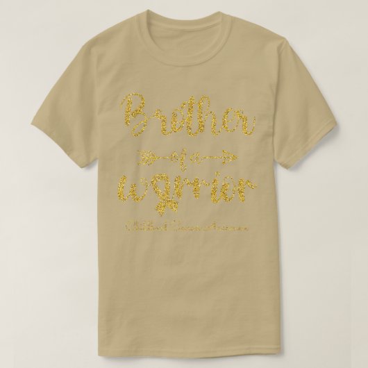 Bewustmaking van kinderkanker Broeder van een vrou T-shirt (Design voorkant)