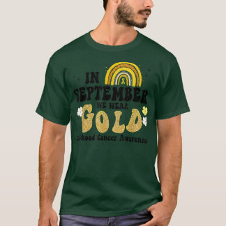 Bewustmaking van kinderkanker In september Draag w T-shirt