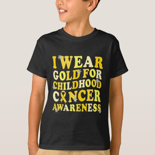 Bewustmaking van kinderkanker in september Draag w T-shirt (Voorkant)