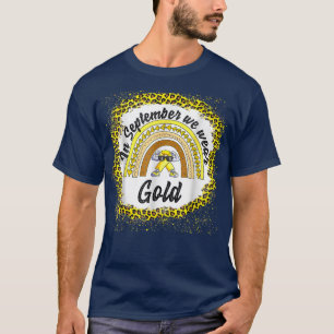 Bewustmaking van kinderkanker in september Draag w T-shirt