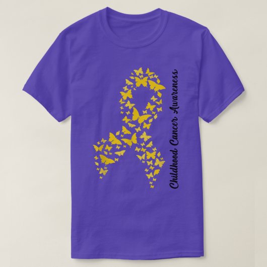 Bewustmaking van kinderkanker in september Draag w T-shirt (Design voorkant)