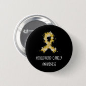 Bewustmaking van kinderkanker Kinderkanker Ronde Button 5,7 Cm (Voorkant /achterkant)