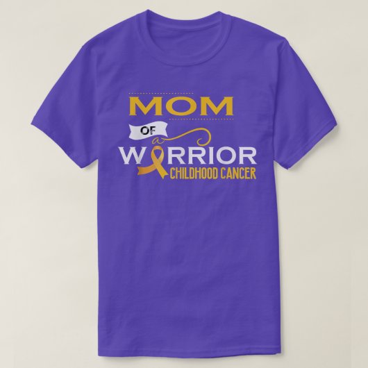 Bewustmaking van kinderkanker Mam van een vrouw 67 T-shirt (Design voorkant)