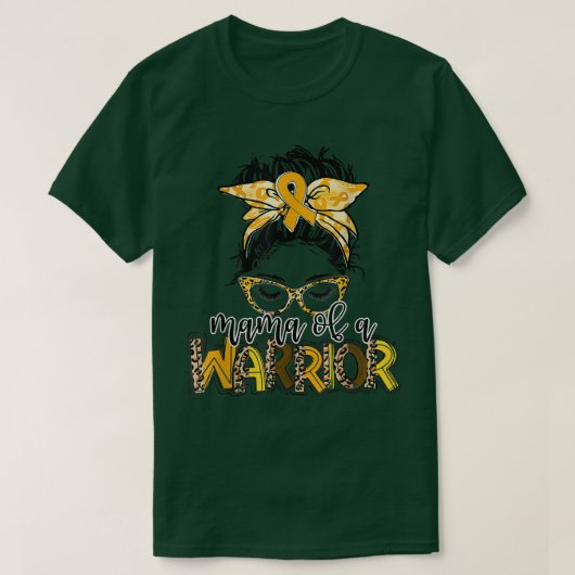Bewustmaking van kinderkanker mama van een aanstek t-shirt (Design voorkant)
