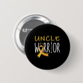 Bewustmaking van kinderkanker Oom van een krijger Ronde Button 5,7 Cm (Voorkant /achterkant)