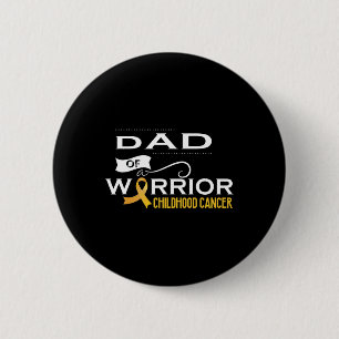 Bewustmaking van kinderkanker Papa van een krijger Ronde Button 5,7 Cm