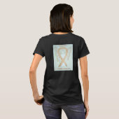 Bewustmaking van kinderkanker Ribbon Angel-Shirten T-shirt (Achterkant volledig)