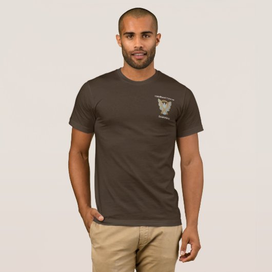 Bewustmaking van kinderkanker Ribbon Angel-Shirten T-shirt (Voorkant volledig)