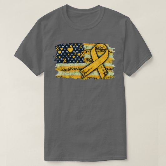 Bewustmaking van kinderkanker voor mannen - Amerik T-shirt (Design voorkant)