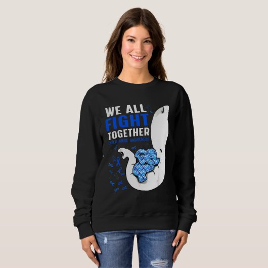 Bewustmaking van kindermisbruik We vechten allemaa Trui (Voorkant volledig)