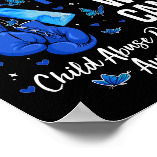 Bewustmaking van kindermisbruikpreventie Borstscho Poster (Hoek)