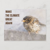 Bewustmaking van klimaatverandering briefkaart (Voorkant)