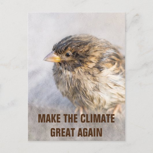 Bewustmaking van klimaatverandering briefkaart (Voorkant)