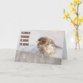 Bewustmaking van klimaatverandering kaart (Gele Bloem)