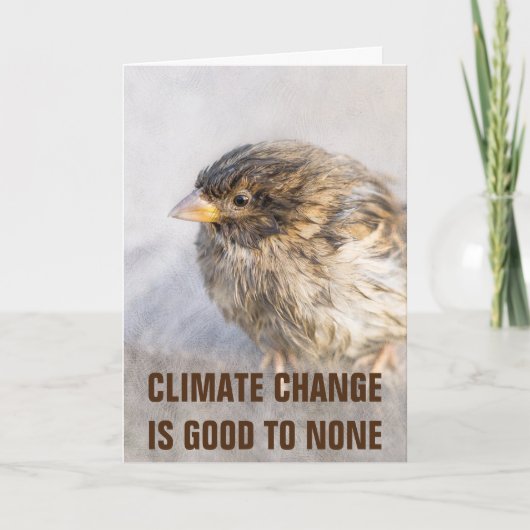 Bewustmaking van klimaatverandering kaart (Voorkant)