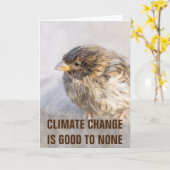 Bewustmaking van klimaatverandering kaart (Gele Bloem)