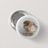 Bewustmaking van klimaatverandering ronde button 3,2 cm (Voorkant /achterkant)