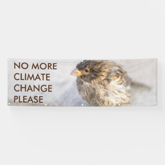 Bewustmaking van klimaatverandering spandoek (Horizontaal)
