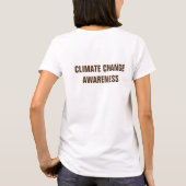 Bewustmaking van klimaatverandering t-shirt (Achterkant)