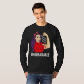 Bewustmaking van longembolie Sterke steun voor arr T-shirt (Voorkant volledig)