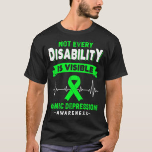 Bewustmaking van manische depressie Niet elke hand T-shirt
