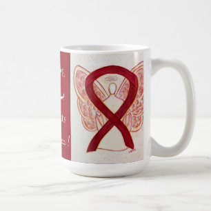 Bewustmaking van meningitis Ribbon Angel - Aangepa Koffiemok