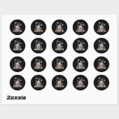 Bewustmaking van neuroendocriene kanker ronde sticker (Vel)