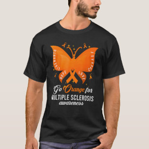 Bewustmaking van Oranje multiple sclerose mevrouw  T-shirt